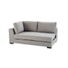 Ausziehbares modulares Sofa, Armlehne links, hellgrau